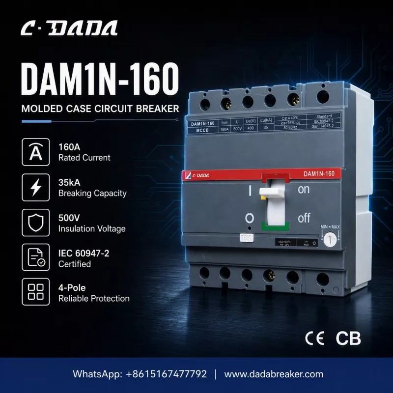 การป้องกันที่แม่นยำสำหรับเครือข่ายอุตสาหกรรม: C·DADA DAM1N-160 MCCB